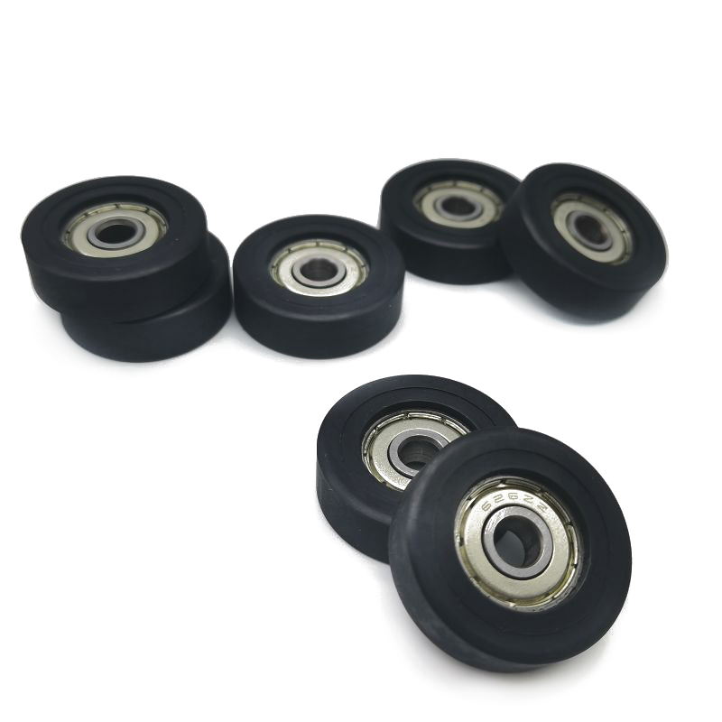 PU62630-9 626ZZ-kulutuskestävä pieni muovinen päällystetty PU Deep Groove Ball Bearings